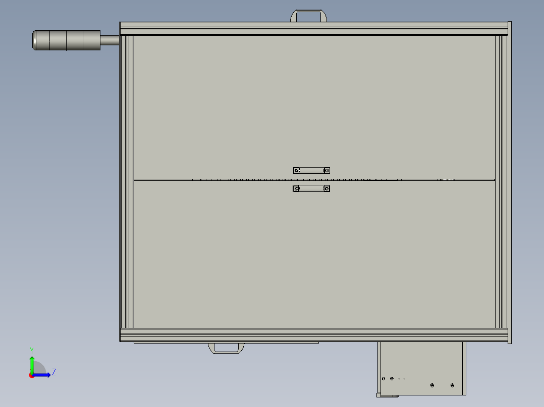 塑料盒出货机左视图