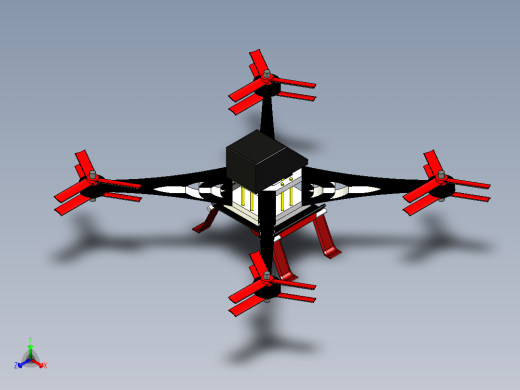 四翼无人机（概念模型）