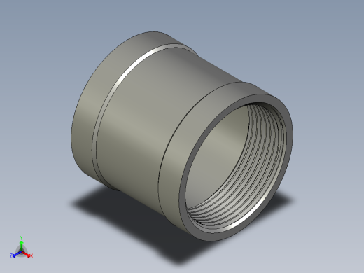 螺纹管管箍-等径有边 DN40