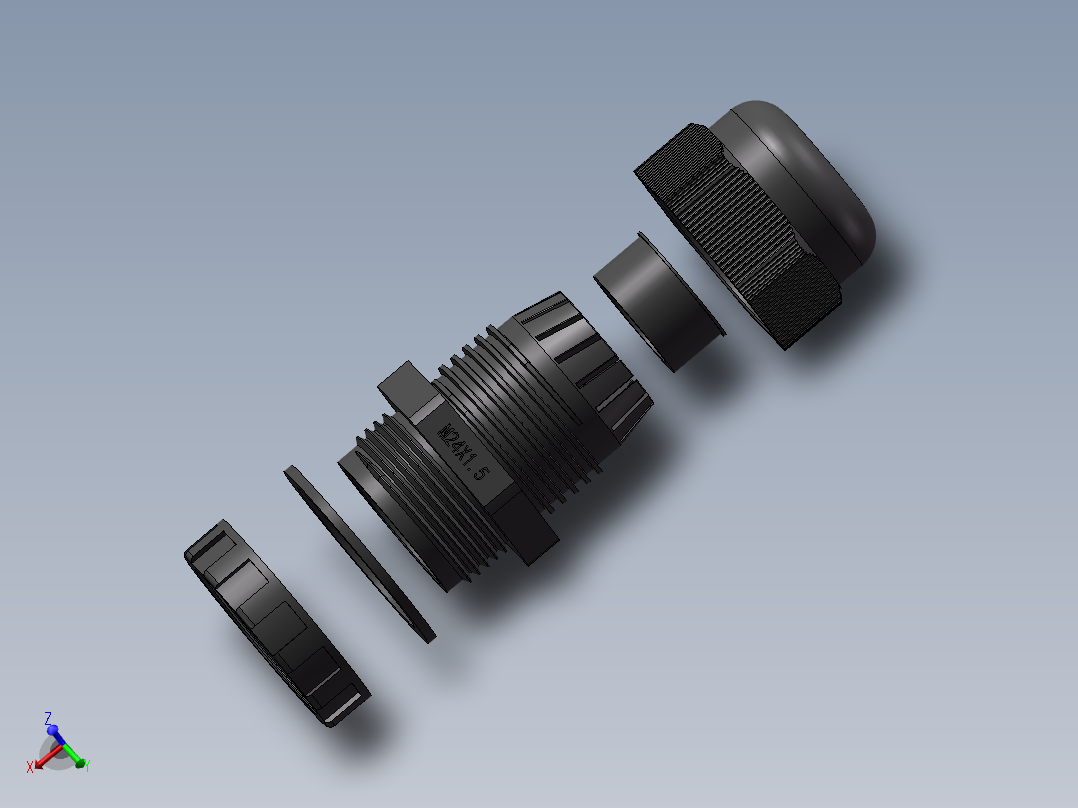 M24x1.5增安防爆尼龙电缆接头
