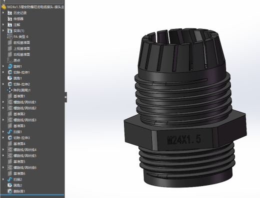 M24x1.5增安防爆尼龙电缆接头缩略图