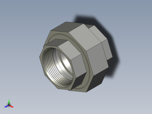 螺纹管活接-等径内丝直通 DN40