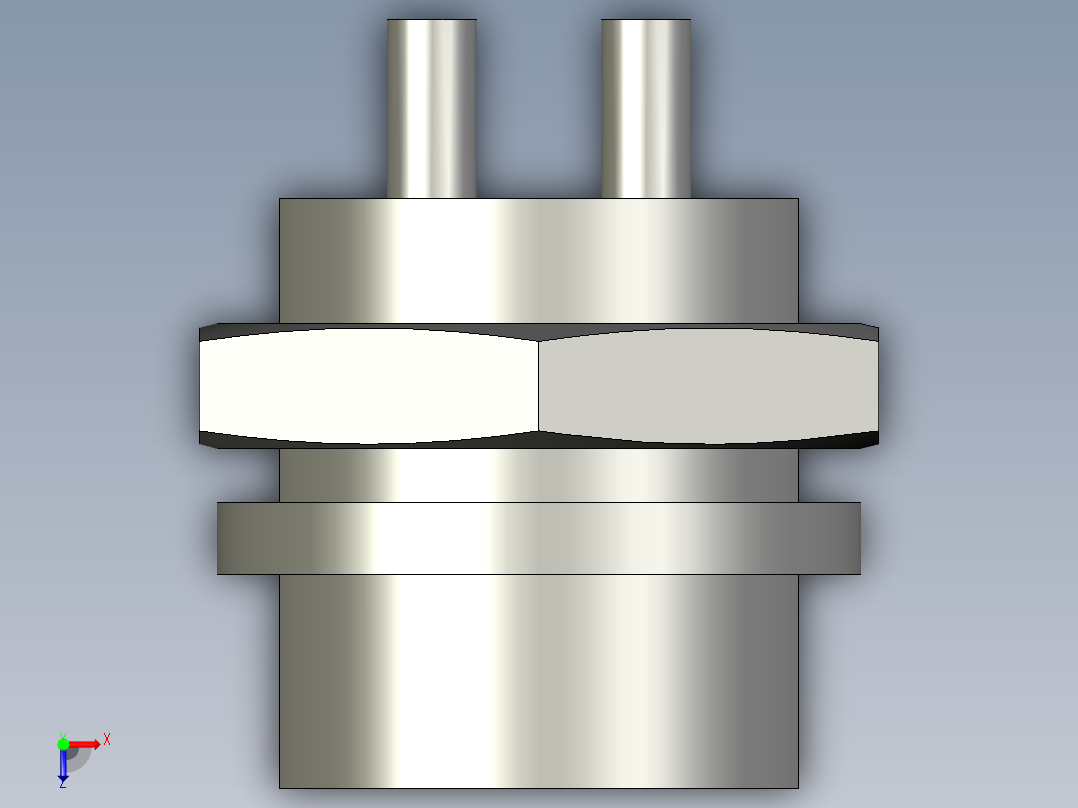 2-通讯插头-四针俯视图