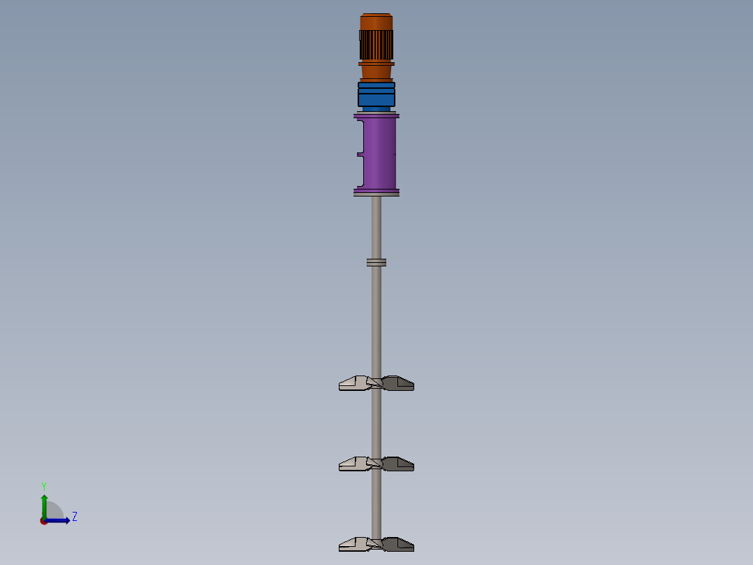 搅拌机轴左视图