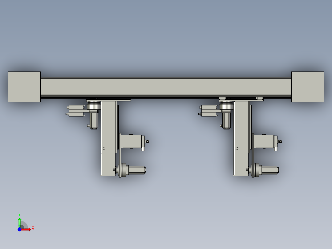 石煤机焊接方案图前视图