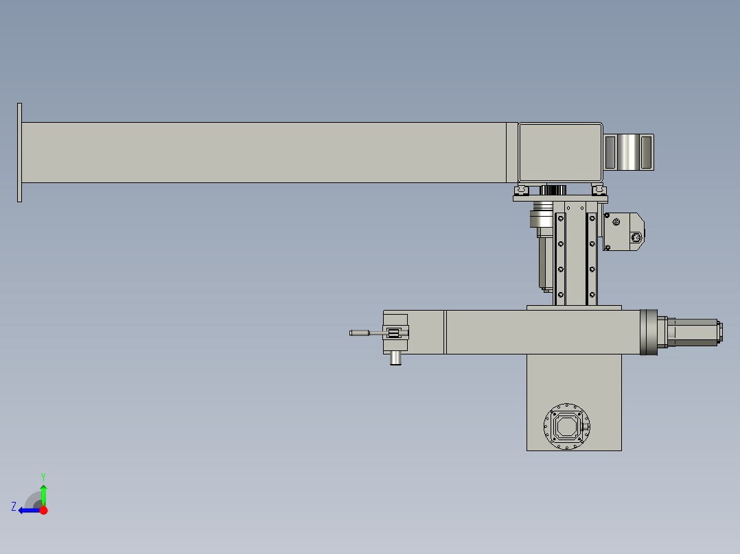 石煤机焊接方案图右视图