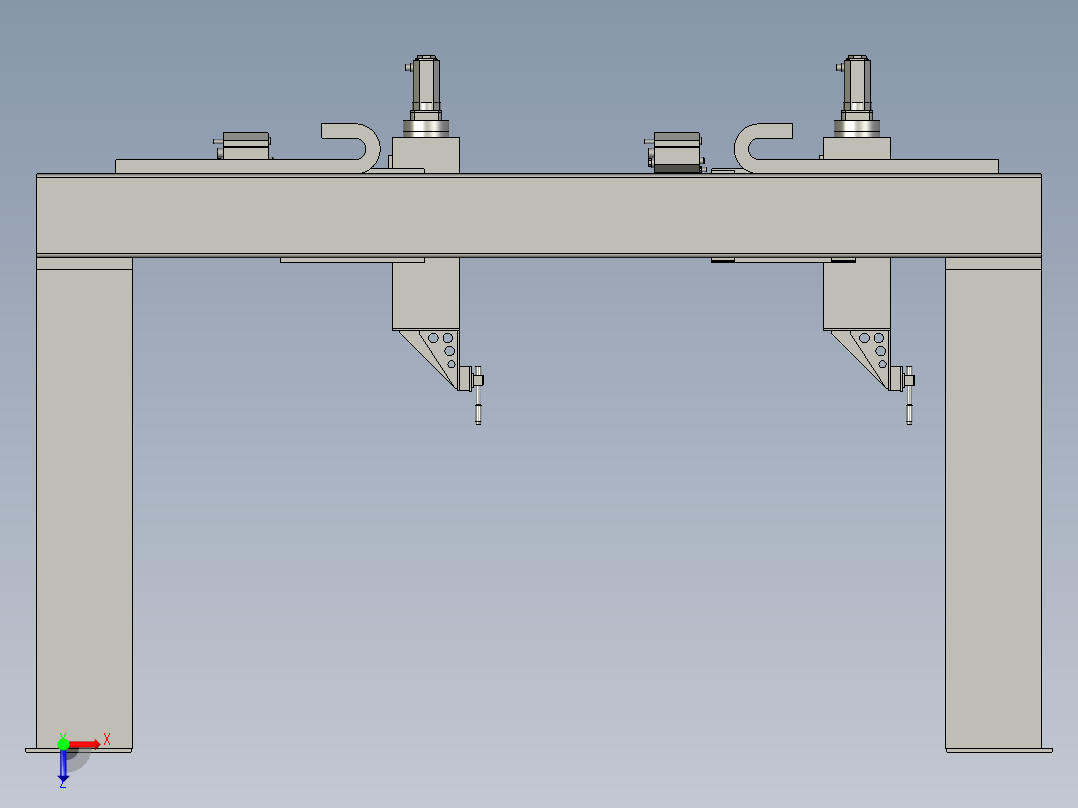石煤机焊接方案图俯视图