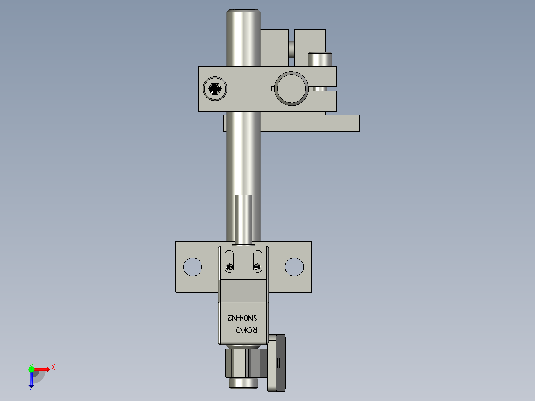 离心机缺料检测组件俯视图