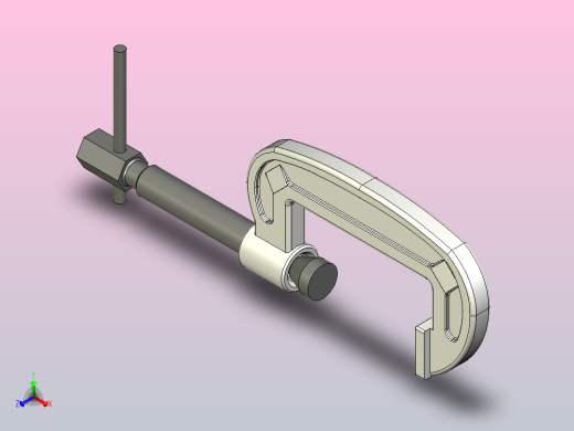 夹钳Clamptek CH-M75正等轴测缩略图