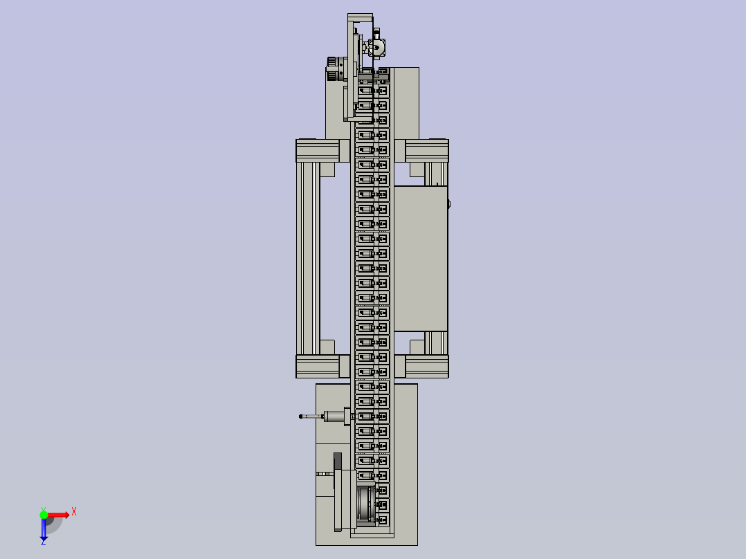 火花塞自动送装台俯视图