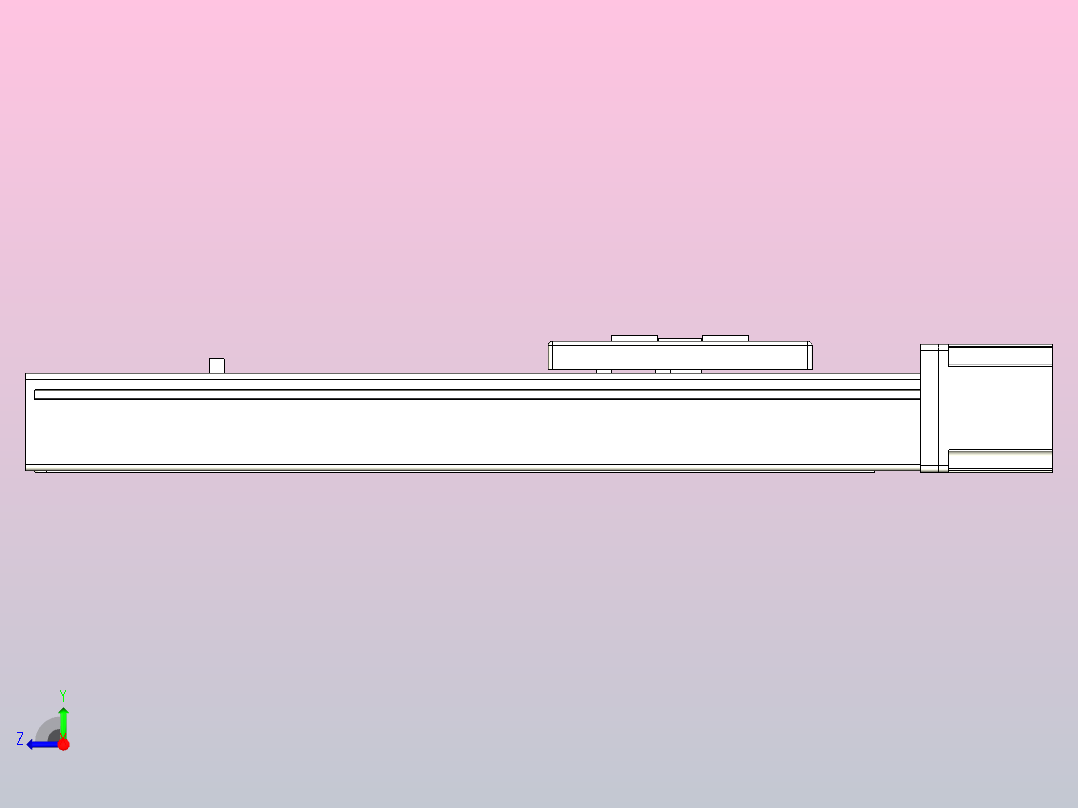 MTH6M标准螺杆滑台[MTH6M-L#-200-BC-57M-C3]右视图