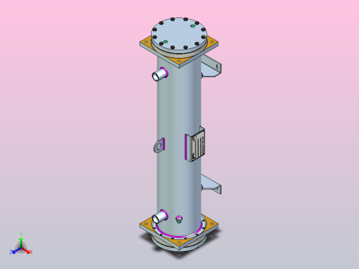 WTK油冷凝器正等轴测缩略图