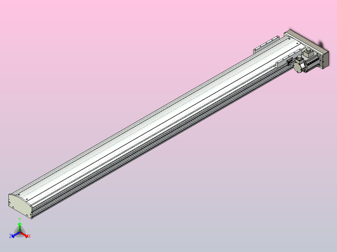 日规模组半封闭丝杆TPA-HNR-220D-3210C-L2250-ML-C-P1K-N3主视图