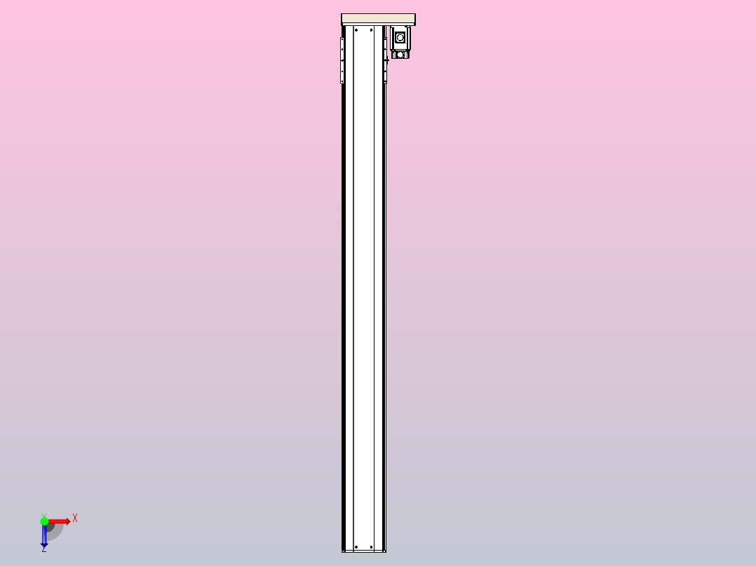 日规模组半封闭丝杆TPA-HNR-220D-3210C-L2250-ML-C-P1K-N3俯视图