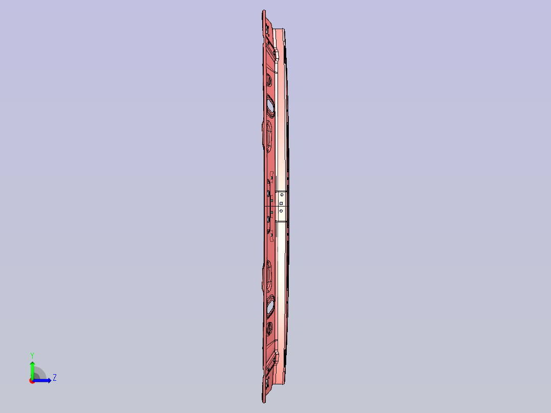 众泰 T300 -5701030 顶盖前横梁总成左视图