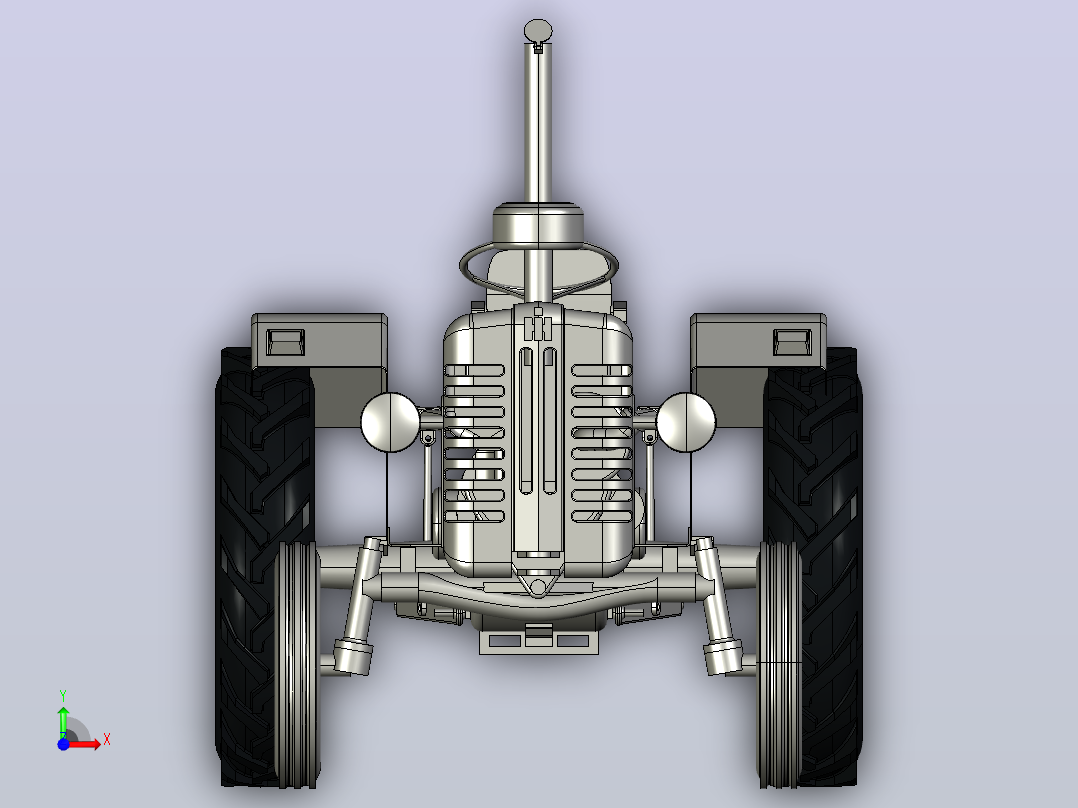 拖拉机前视图