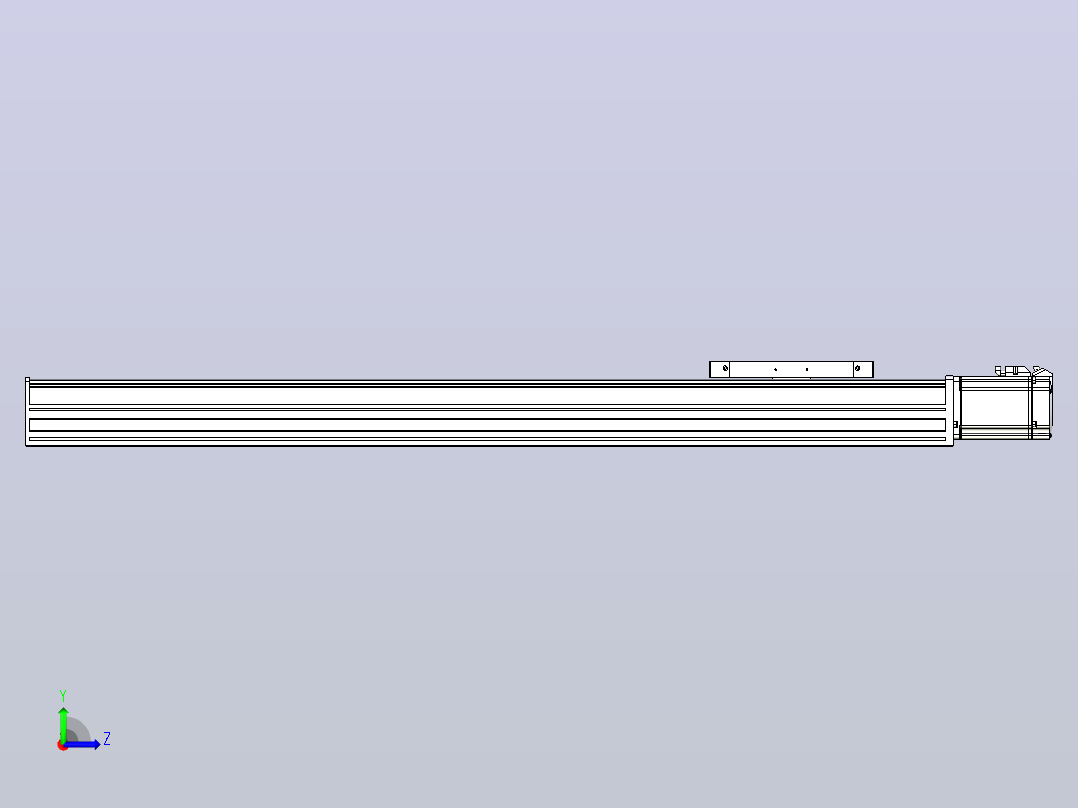 滚珠丝杠直线轴带导轨全封闭TPA-HCR-175D-2510C-L850-M-C-P75-N3左视图