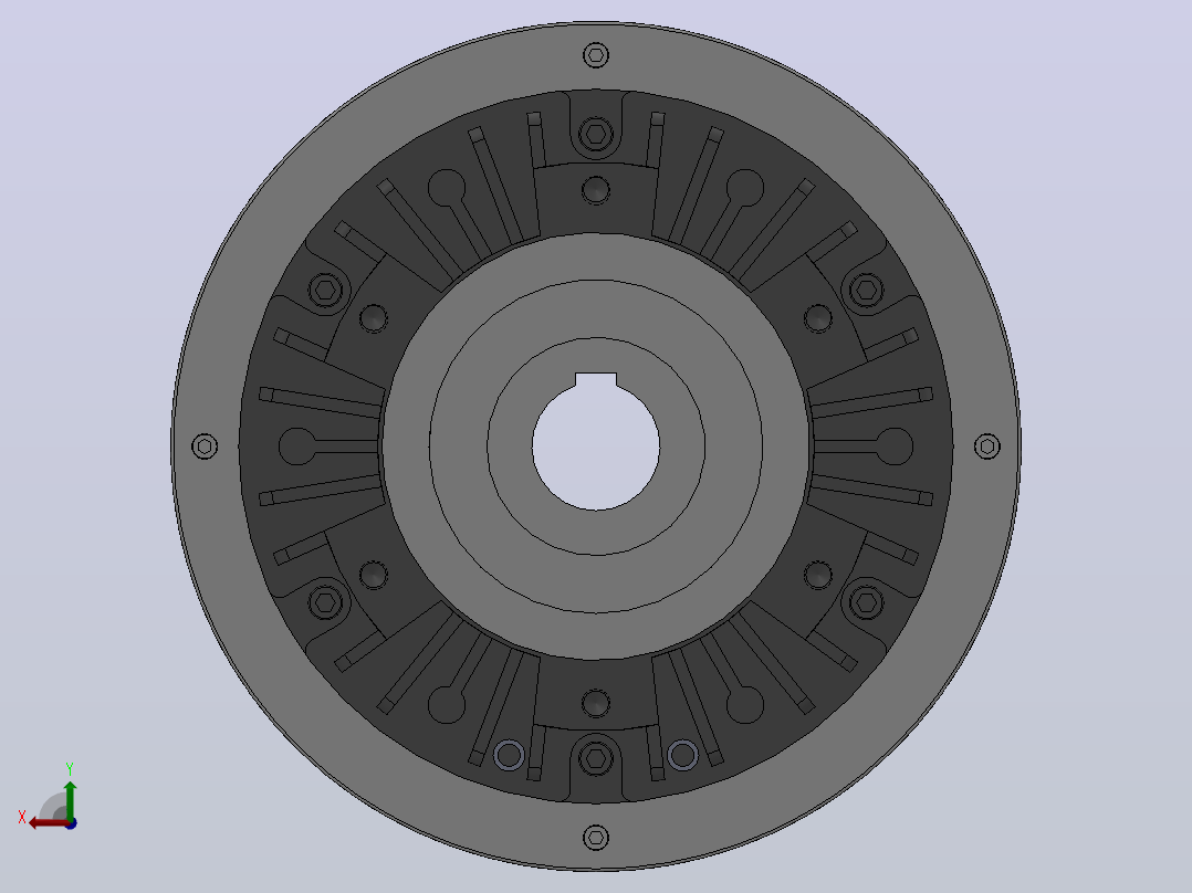 磁粉制动器FZKY200后视图