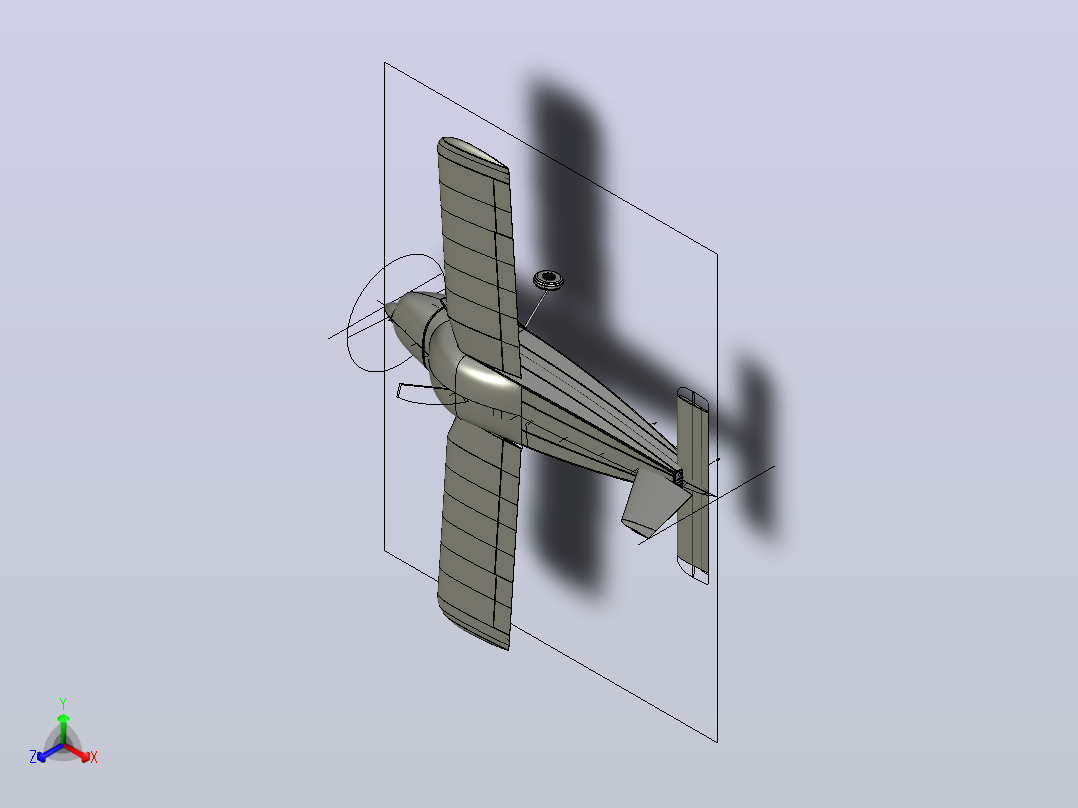 MFI-9飞机正等轴测图