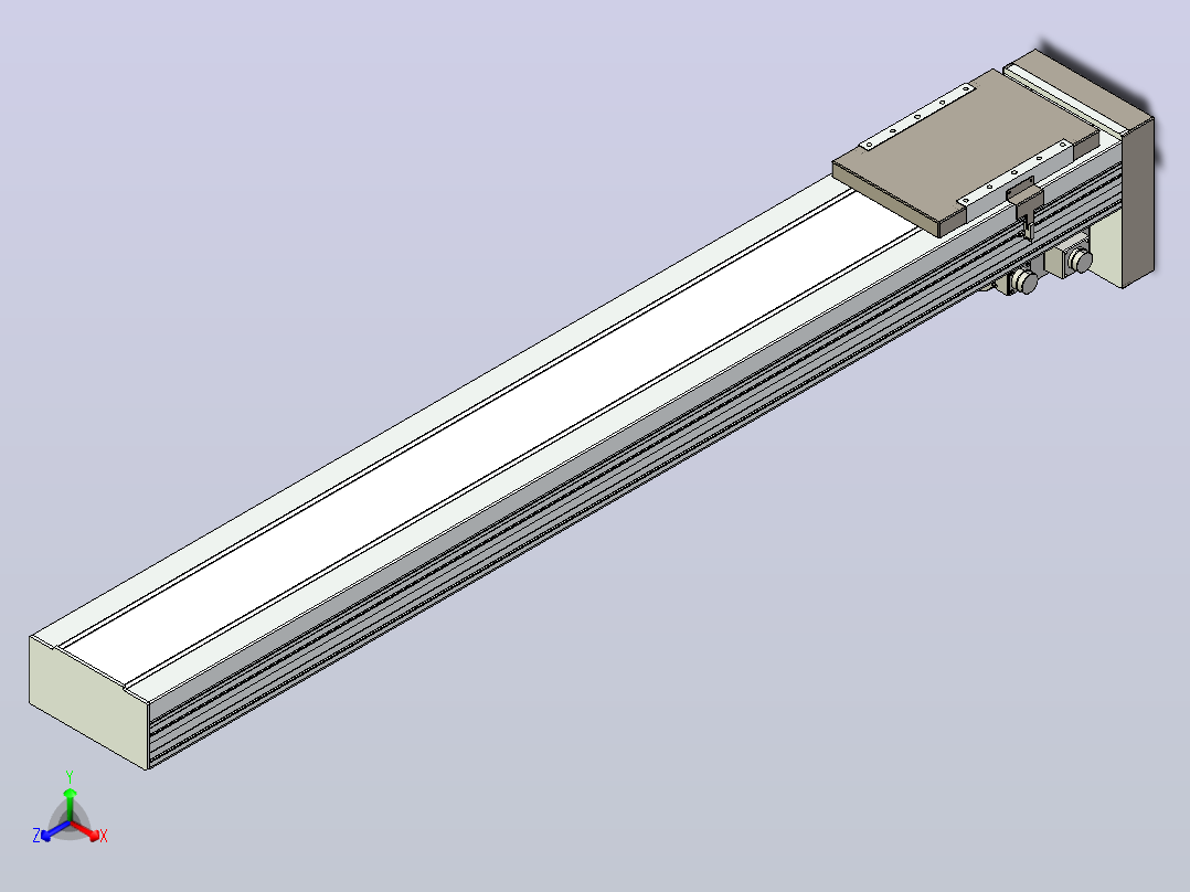 滚珠丝杠直线轴带导轨全封闭TPA-HCR-220D-3210C-L1450-MP-C-P1K-N3主视图