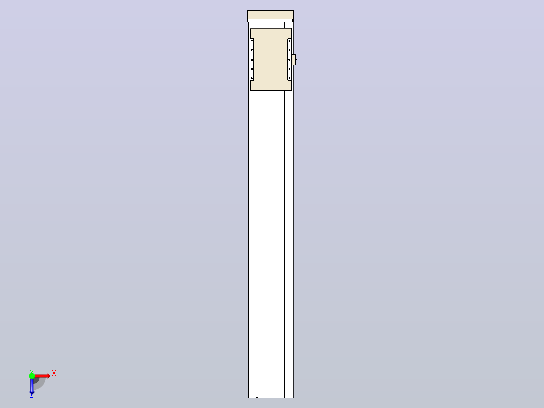 滚珠丝杠直线轴带导轨全封闭TPA-HCR-220D-3210C-L1450-MP-C-P1K-N3俯视图