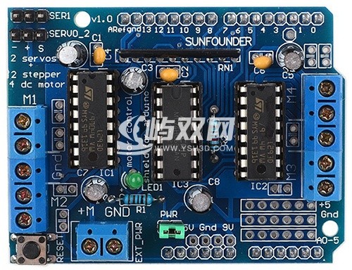 微处理器上的电机驱动板缩略图