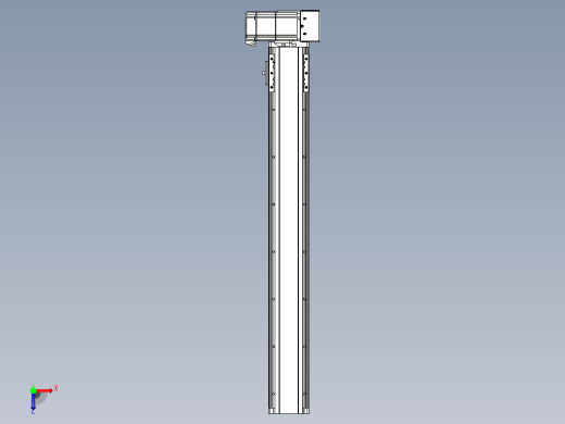 皮带直线轴半封闭可选导轨TPA-HNB-85D-90-L600-LU-Y-P20-N3俯视缩略图