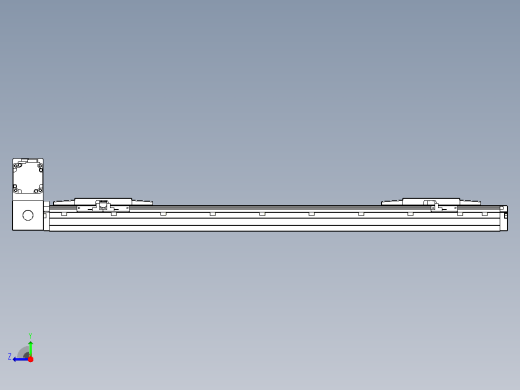 皮带直线轴双滑块型TPA-GCBS-120-P70-L225-LU-M20-N3右视缩略图