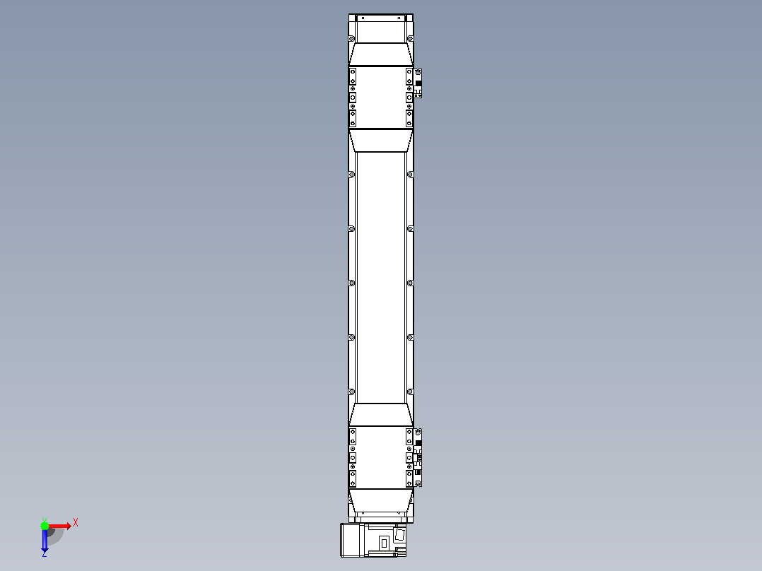 皮带直线轴双滑块型TPA-GCBS-120-P70-L225-LU-M20-N3俯视图