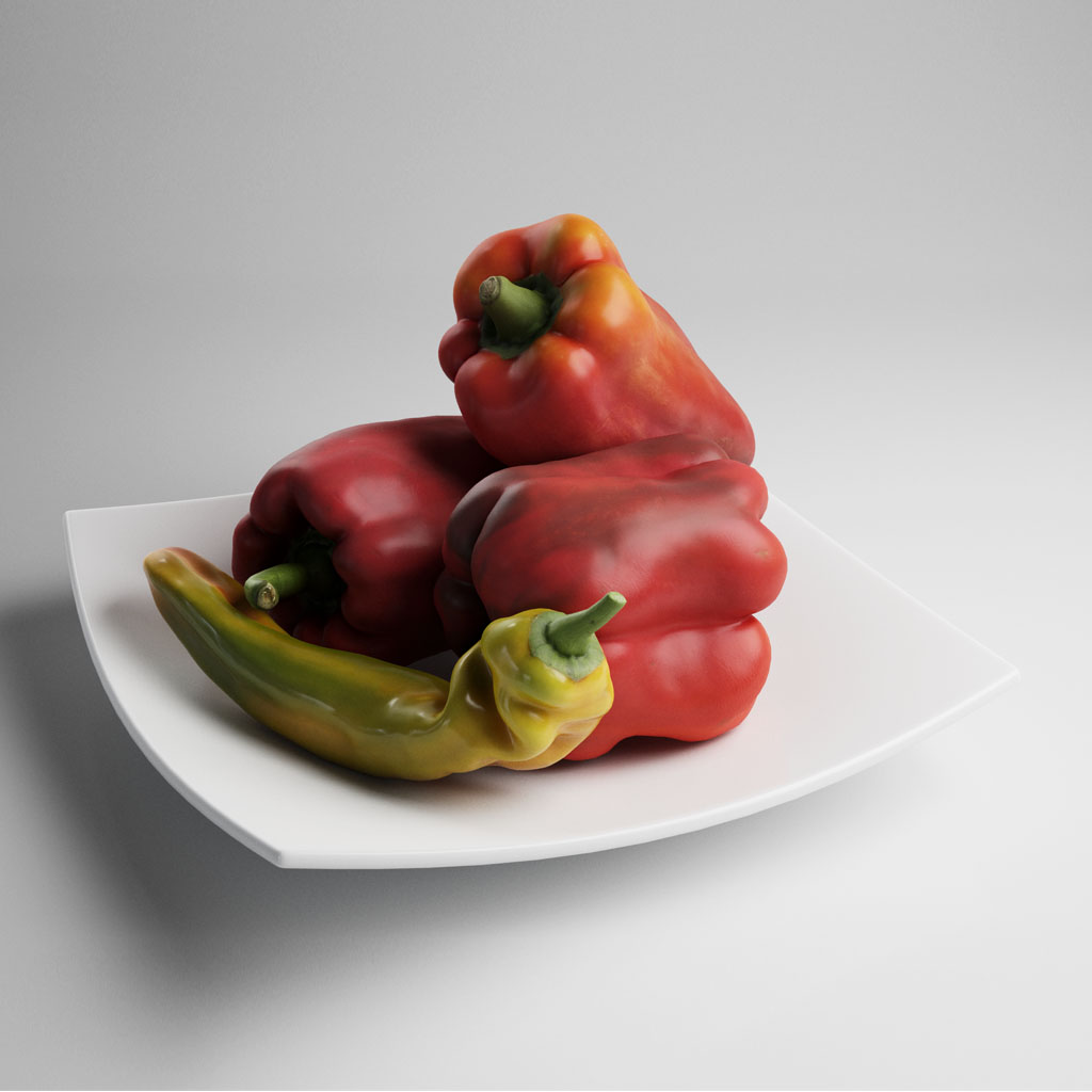 24_Peppers_4K水果蔬菜面包坚果