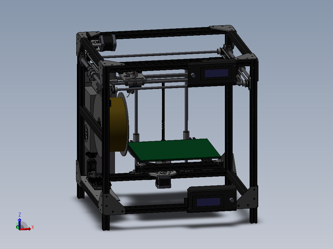 Alu-Frame 3D打印机主视图
