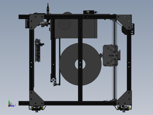 Alu-Frame 3D打印机左视缩略图