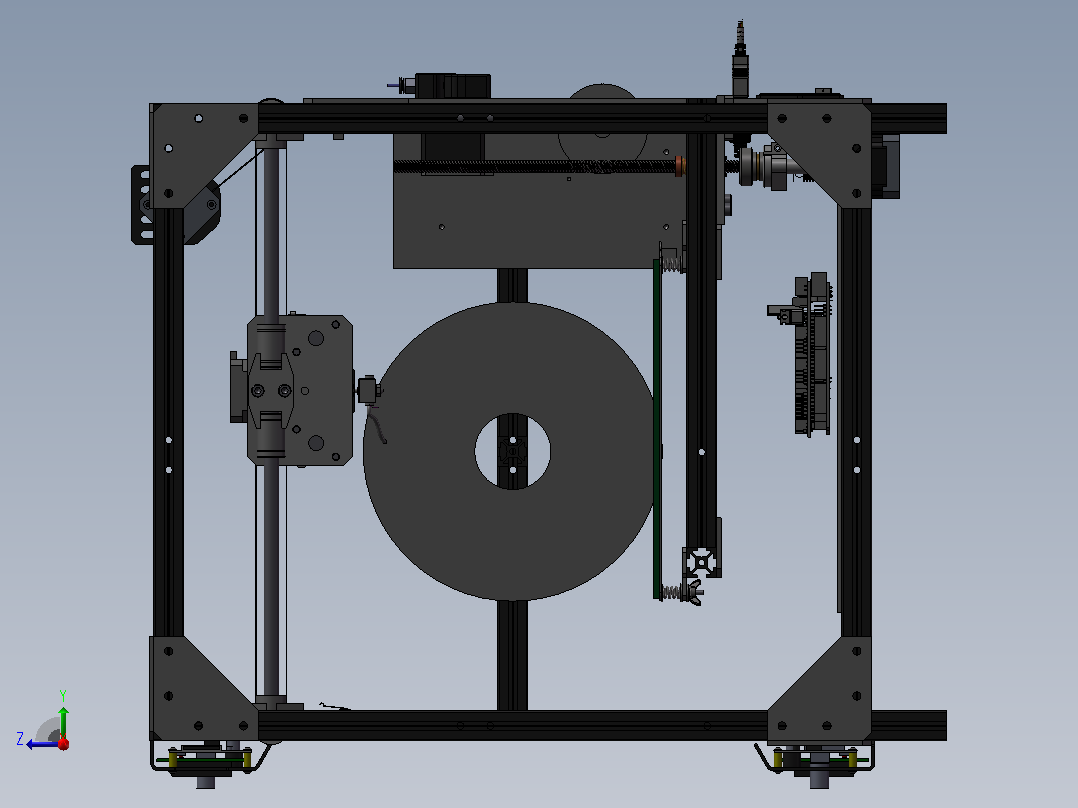 Alu-Frame 3D打印机右视图