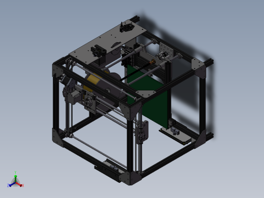 Alu-Frame 3D打印机正等轴测缩略图