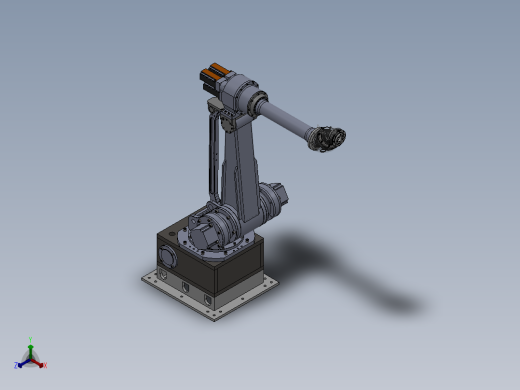 中空偏交型6自由度机器人正等轴测缩略图