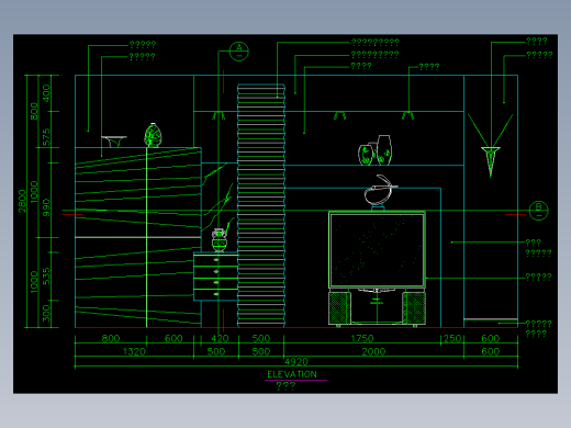 家装类CAD图块(四)-FH01023B