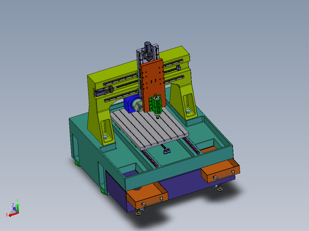 G463 四轴四联动高速铣削雕刻机