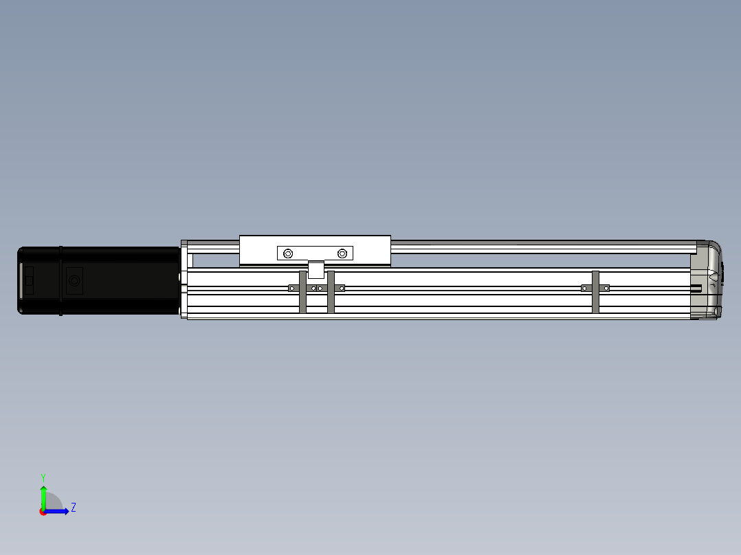 Toyo东佑达直线模组-ETH14-250-BC-400W+煞車左视图