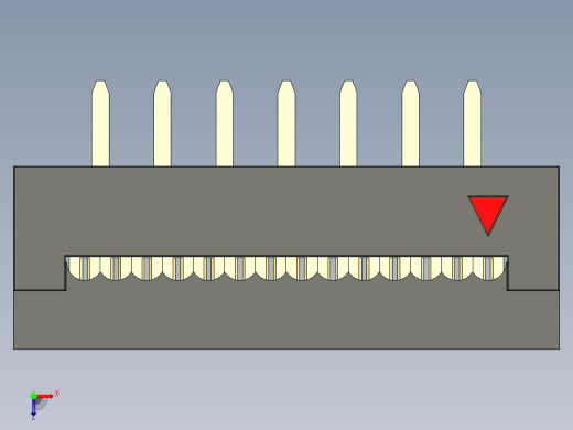 FDC-14 ( DS1018-2.54-14 )俯视缩略图