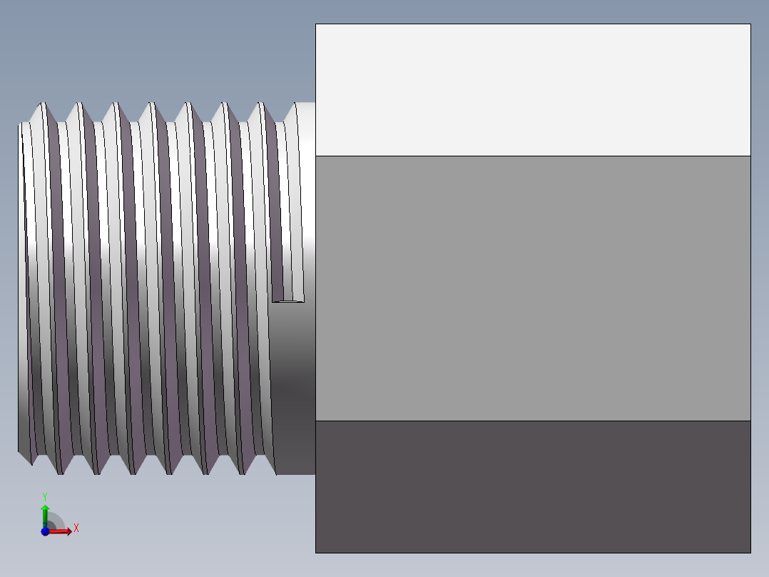 转接头-内外丝等径 DN10前视图