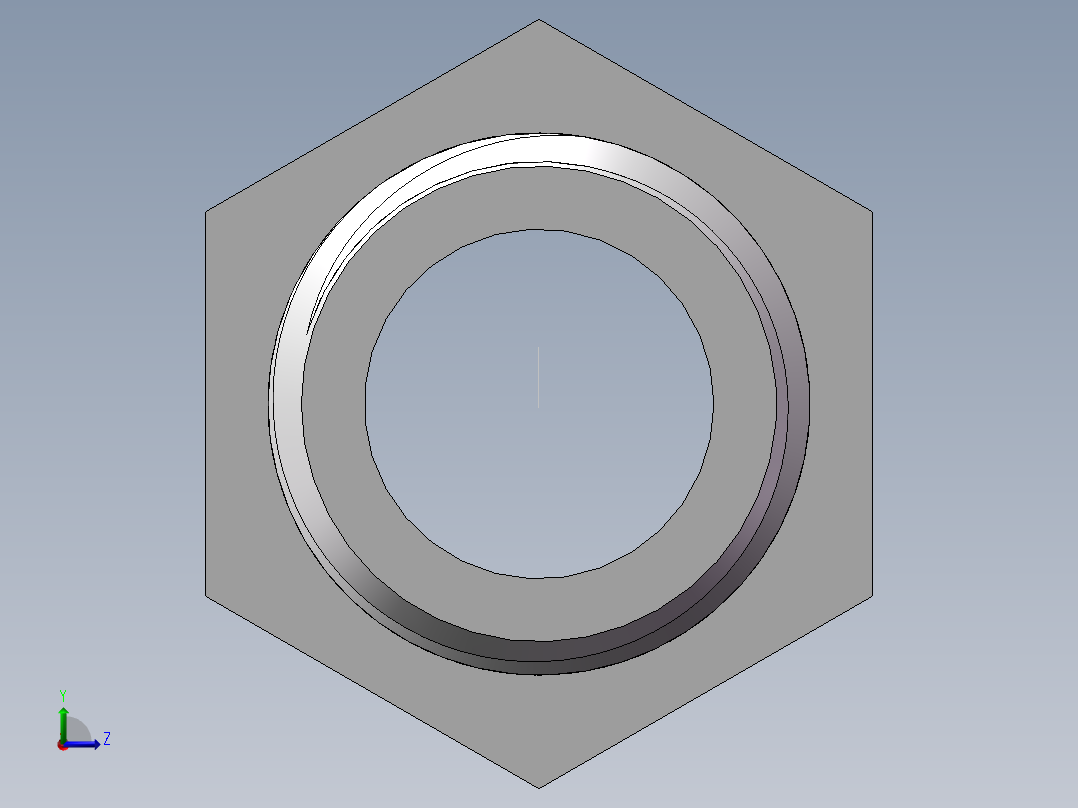 转接头-内外丝等径 DN10左视图