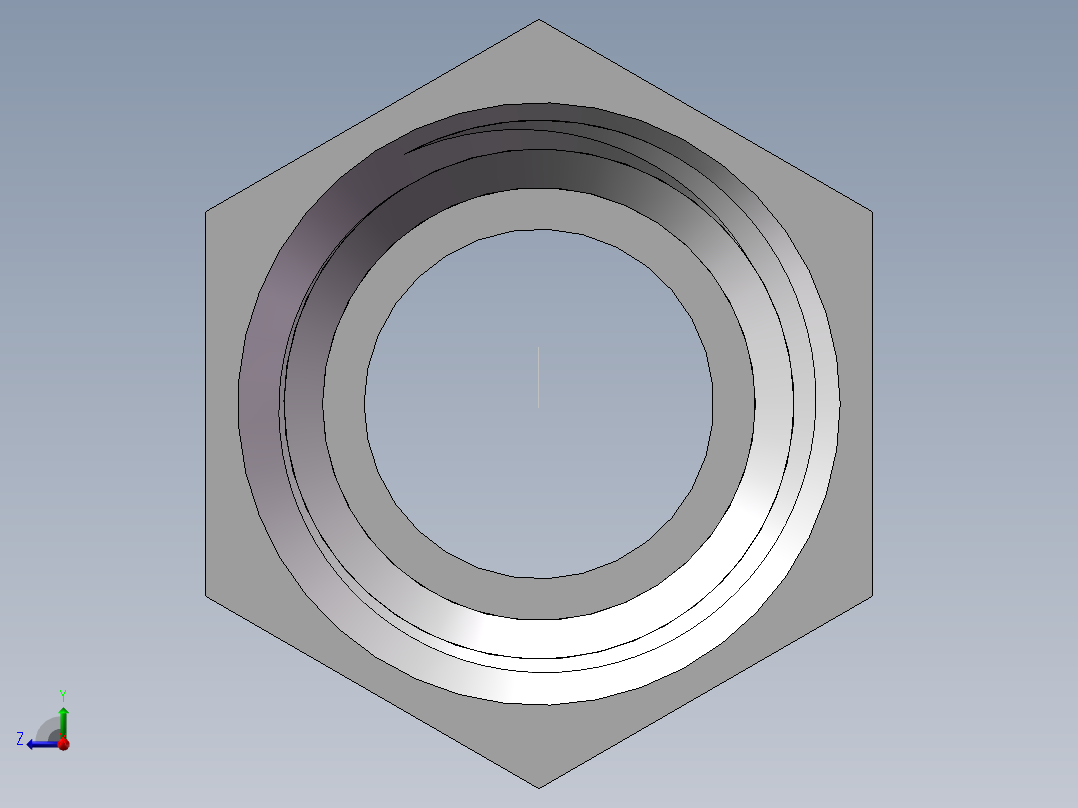 转接头-内外丝等径 DN10右视图