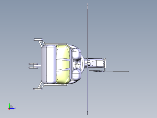 简版米-6重型运输直升机左视缩略图
