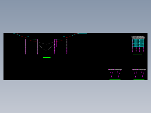 河道松木桩驳岸设计施工图