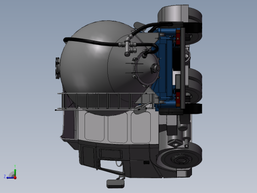 重型油罐卡车右视缩略图