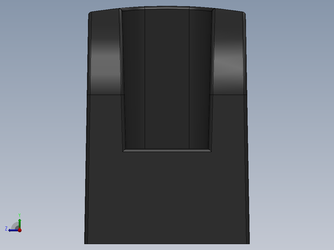 塑料把手右视图