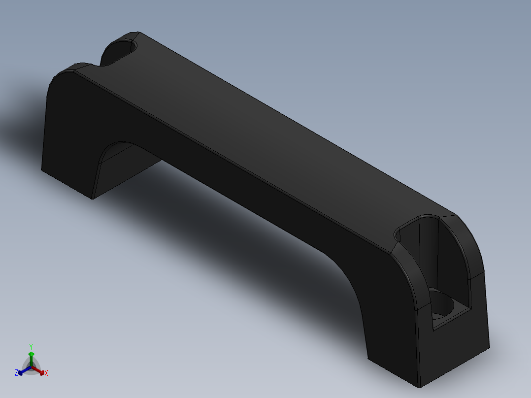 塑料把手正等轴测图