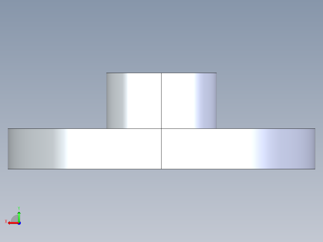 CPVC管件23-Sch80_Flange One-Piece_SOC_9851-007_0.75in后视图