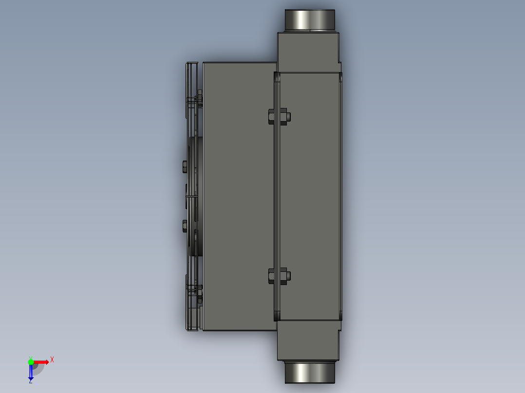 风冷式油冷却器29种系列俯视图