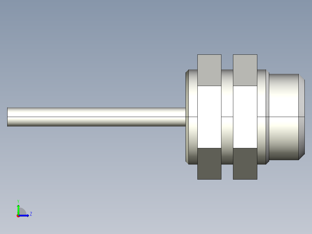 基恩士EX-416(V)_kc图纸模型左视图